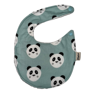 Babero Panda verde agua