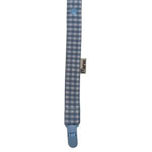 Chupetero Seersucker azul bebé