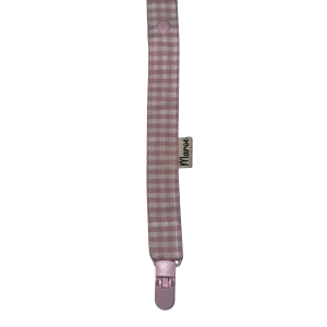 Chupetero Seersucker rosa bebé
